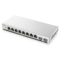 Zyxel Switch smart managed Layer2 10 Port &bull 8x 1 GbE &bull 2x SFP &bull Desktop &bull Lüfterlos &bull NebulaFlex &bull GS191
