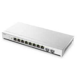 Zyxel Switch smart managed Layer2 10 Port &bull 8x 1 GbE &bull PoE Budget 80 Watt &bull 8x PoE at &bull 2x SFP &bull Desktop &bu