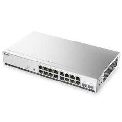 Zyxel Switch smart managed Layer2 18 Port &bull 16x 1 GbE &bull PoE Budget 130 Watt &bull 8x PoE at &bull 2x SFP &bull 19" &bull