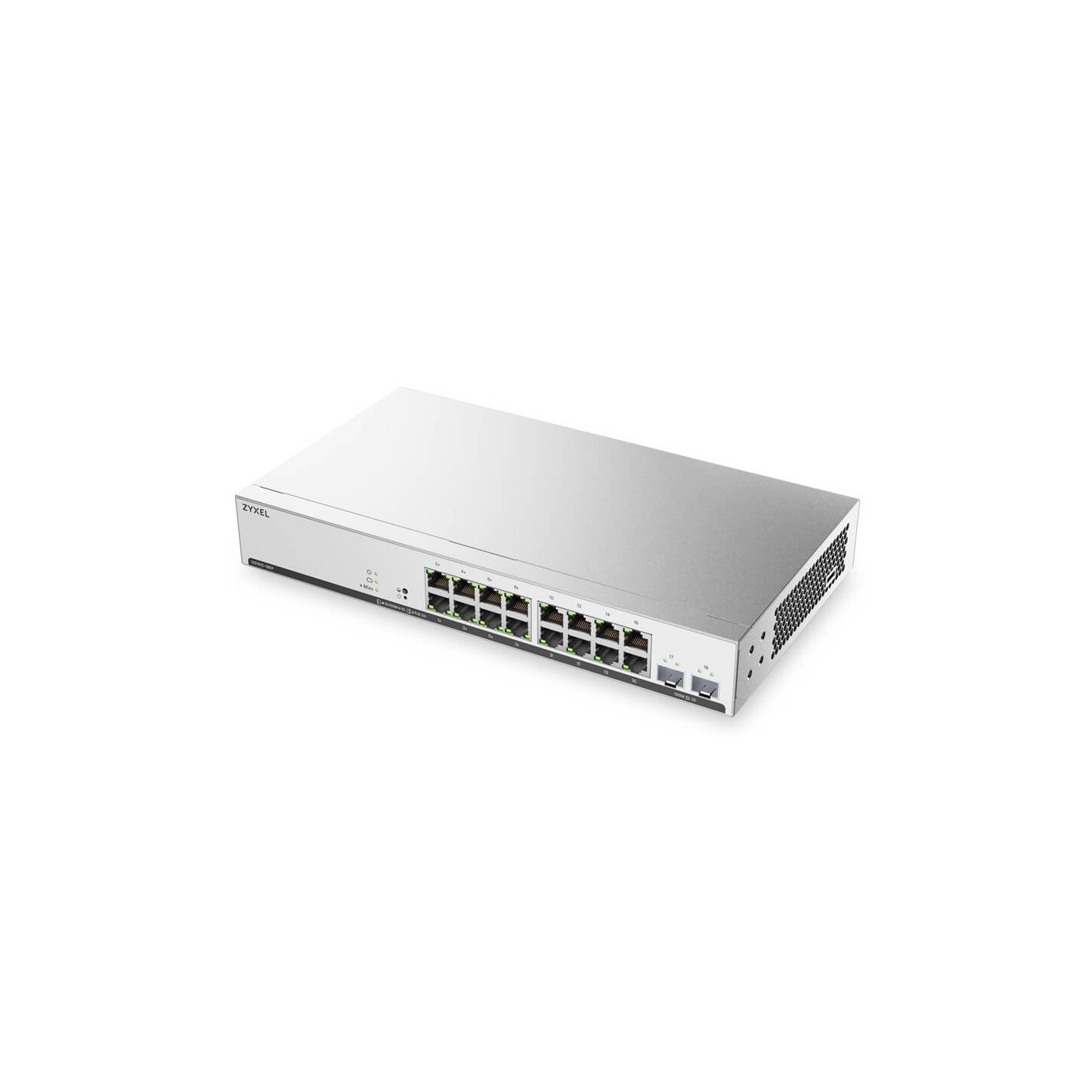 Zyxel Switch smart managed Layer2 18 Port &bull 16x 1 GbE &bull PoE Budget 130 Watt &bull 8x PoE at &bull 2x SFP &bull 19" &bull