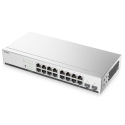 Zyxel Switch smart managed Layer2 18 Port &bull 16x 1 GbE &bull 2x SFP &bull 19" &bull Lüfterlos &bull NebulaFlex &bull GS1915-1