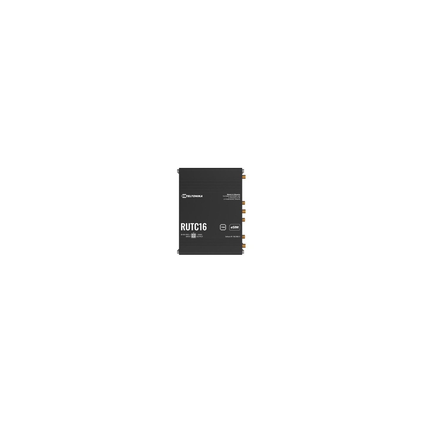 Teltonika · Router · RUTC16 · CAT 6 · LTE ROUTER · WiFi-6