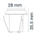 Synergy 21 LED Bodeneinbaustrahler ARGOS rund IP67 ww