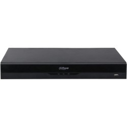 IP-PoE-Rekorder, 4 Kanäle IP, 4 Kanäle PoE, 2x SATA à 20 TB, 1U, schwarz
