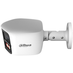 IP-Dual-Lens-Bullet-Kamera, 2 x 6 MP, TiOC, Splicing, 2,8 mm, IR 30 m, IP67, weiß