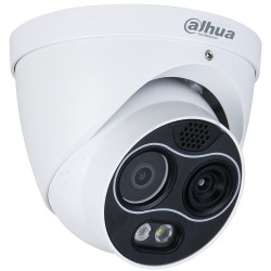 IP-Thermal-Eyeball-Kamera, 4 MP, 7/8 mm, IR 30 m, IP67, Temperaturmessung, weiß