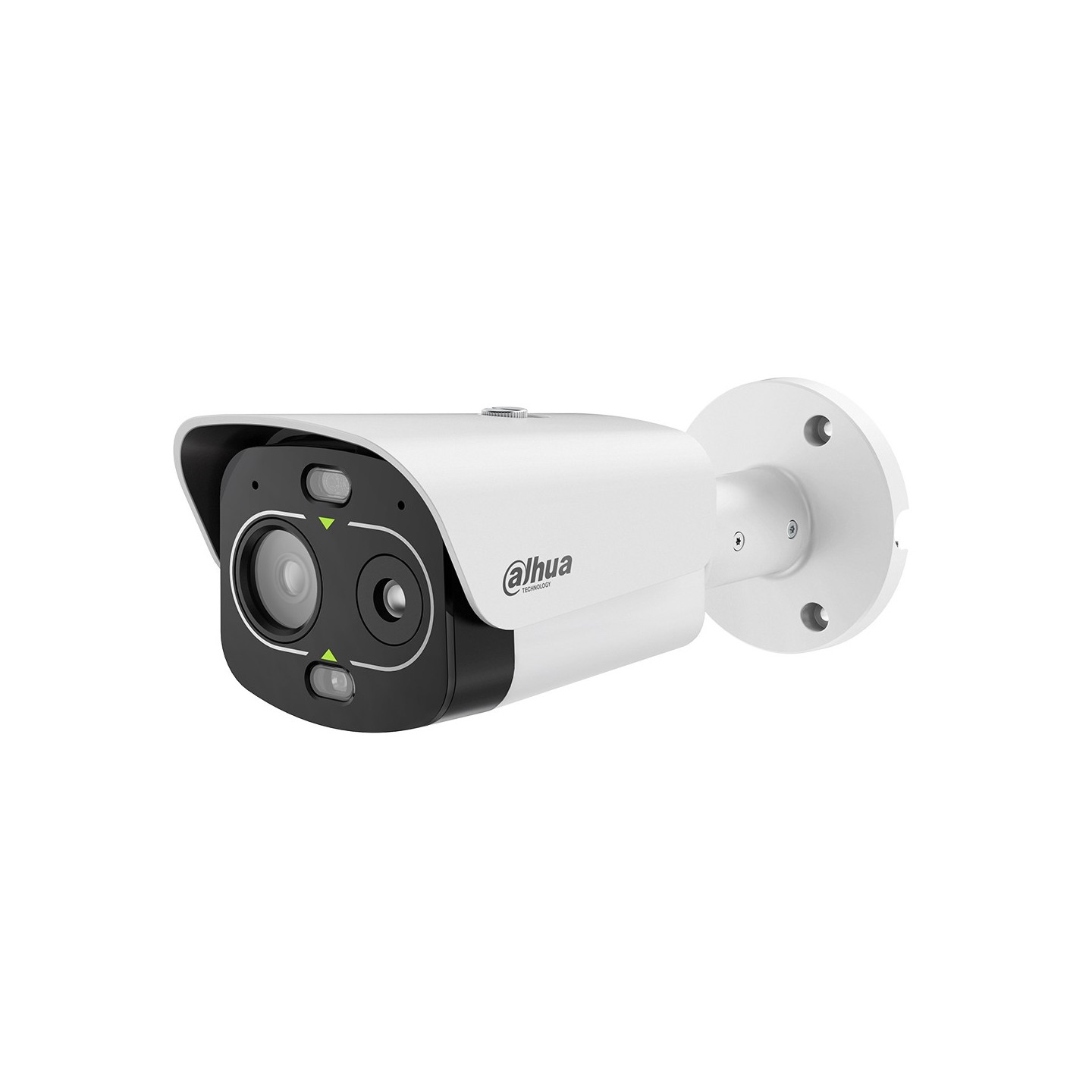 IP-Thermal-Bullet-Kamera, 4 MP, 7/6 mm, IR 50 m, IP67, IK10, Anti-Korrosion, weiß