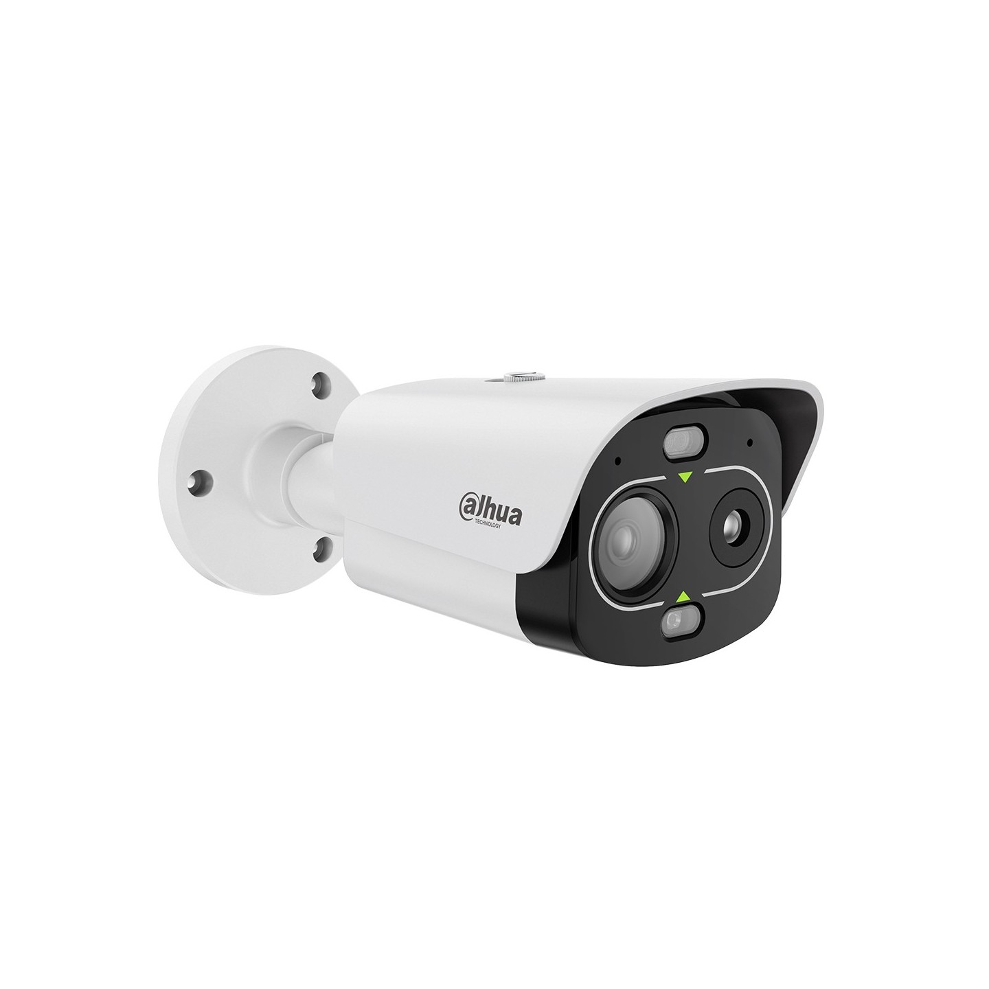 IP-Thermal-Bullet-Kamera, 4 MP, 7/6 mm, IR 50 m, IP67, IK10, Anti-Korrosion, weiß