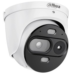 IP-Thermal-Eyeball-Kamera, 4 MP, 2,6/2,8 mm, IR 30 m, IP67, Temperaturmessung, weiß