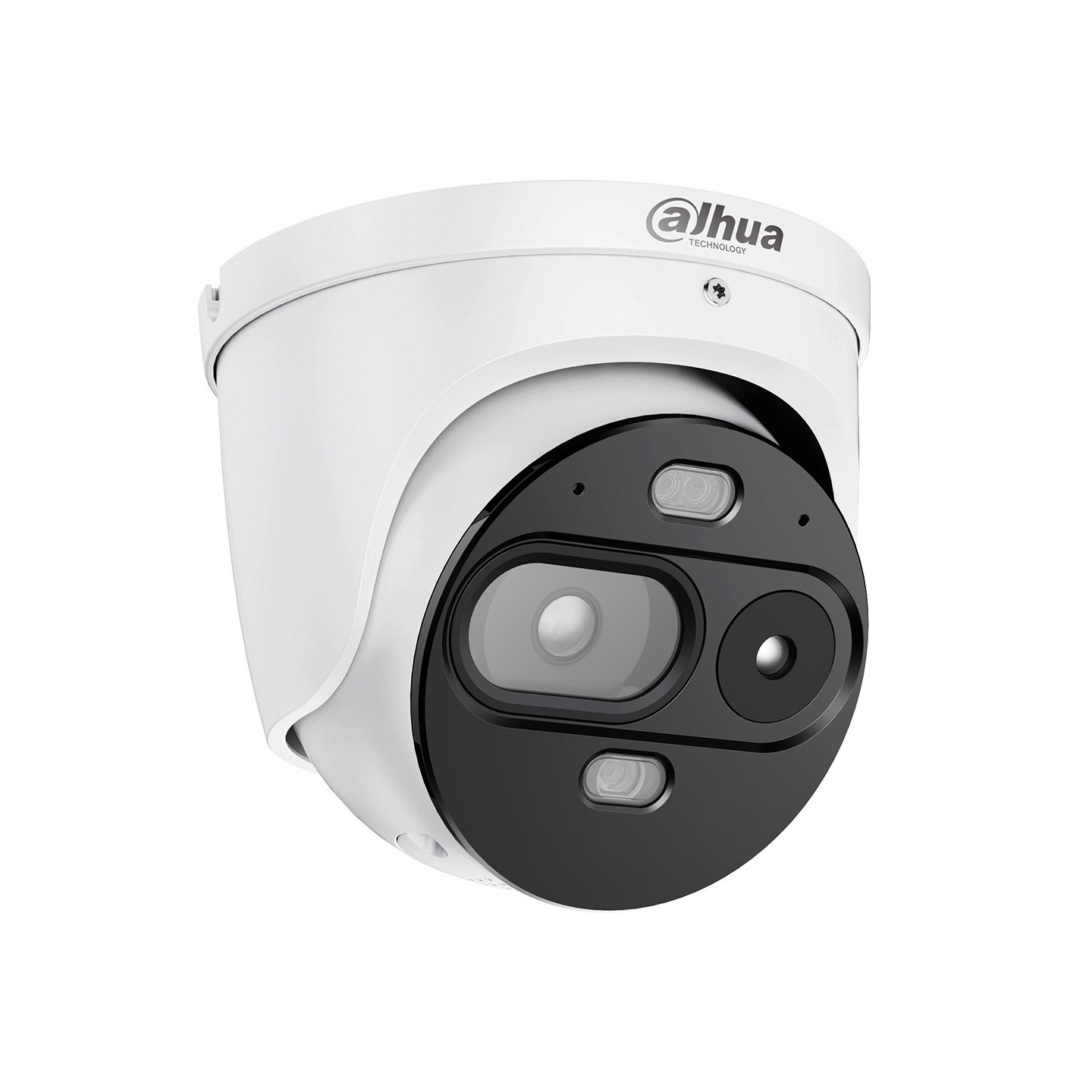 IP-Thermal-Eyeball-Kamera, 4 MP, 2,6/2,8 mm, IR 30 m, IP67, Temperaturmessung, weiß