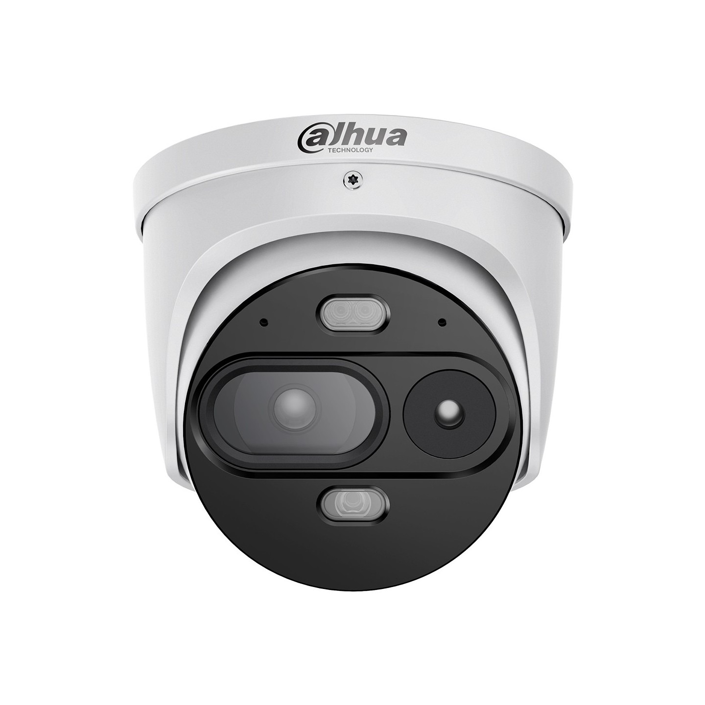 IP-Thermal-Eyeball-Kamera, 4 MP, 2,6/2,8 mm, IR 30 m, IP67, Temperaturmessung, weiß