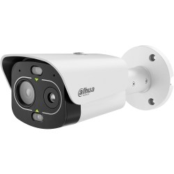 IP-Thermal-Bullet-Kamera, 4 MP, 7/6 mm, IR 50 m, IP67, IK10, Temperaturmessung, weiß