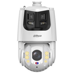 IP-Dual-Lens-Panorama-PTZ-Dome-Kamera, 8/4 MP, 2,8/5 - 125 mm, IR 250 m, IP67, IK10, weiß