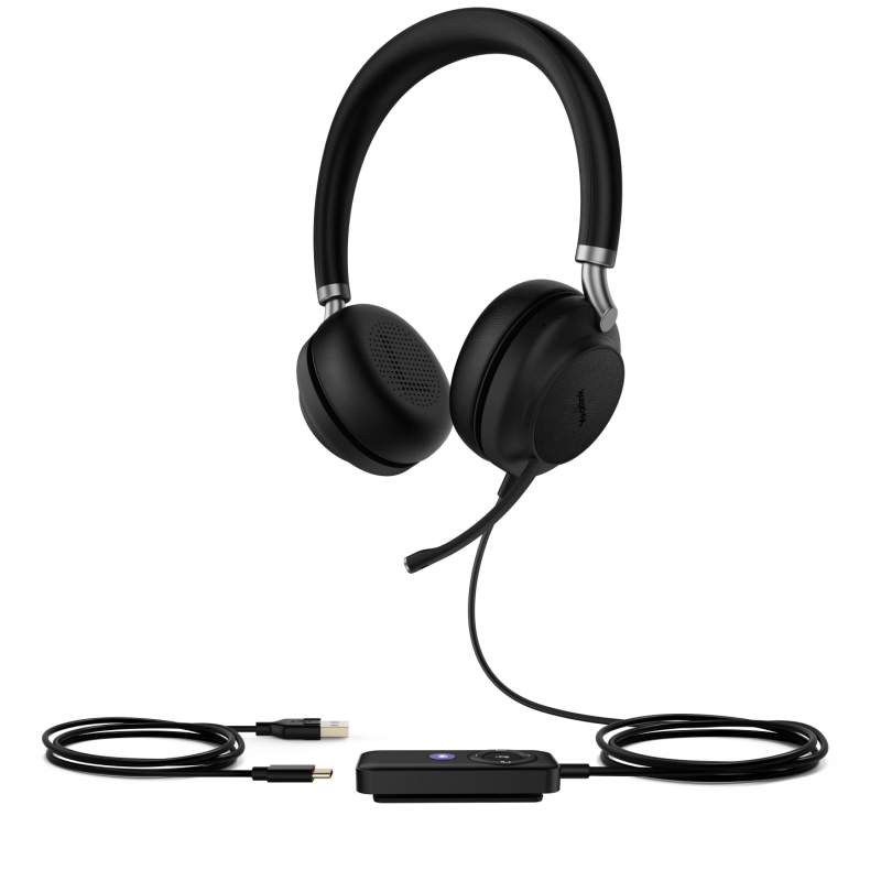 Yealink Bluetooth Headset - UH38 Dual Teams with Battery - USB-C - 207833 - 1