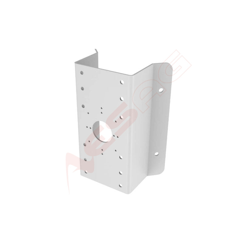 Corner support - Opening angle 90º - Suitable for outdoor use - White color - Compatible with Hiwatch Hikvision - Cable pin Hik