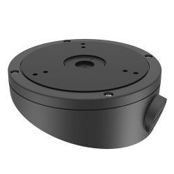 Connection box - For dome cameras - Suitable for outdoor use - Mounting on pitched roof - Color black - Cable pin HikVision