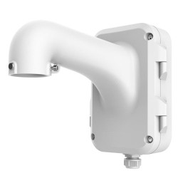 Wall mount with connection box for dome cameras, white