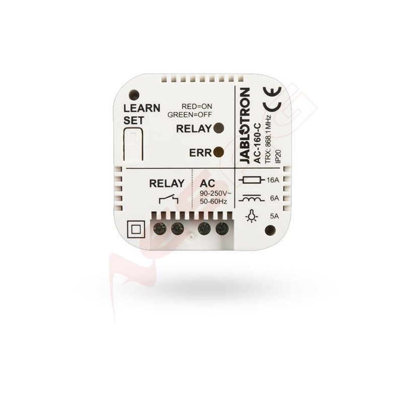 JABLOTRON - wireless multifunctional relay for installation in a mounting box, 230VDC/16A