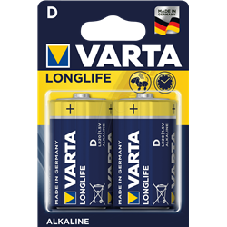VARTA | Alkaline Mono D, 1,5V, 15800 mAh, Longlife, 2er Pack
