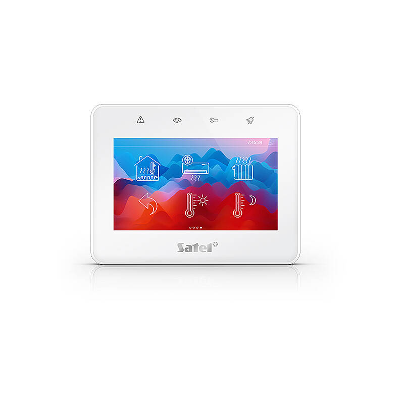 Satel INT-TSG2-W control panel, 4.3'' touchscreen