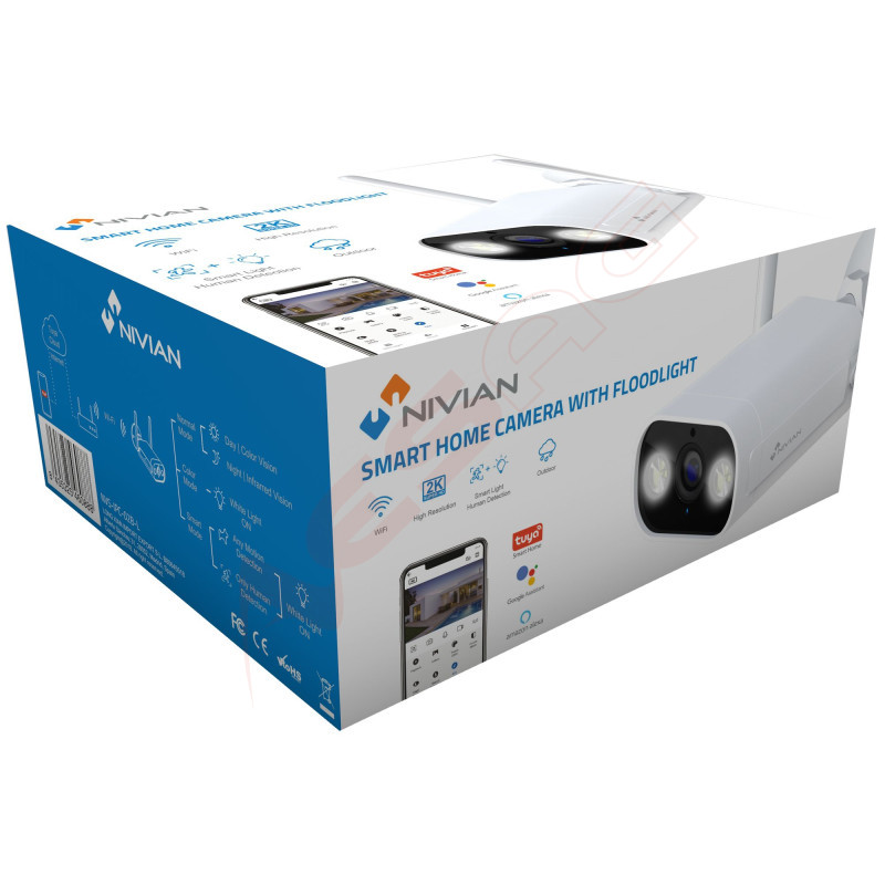 NIVIAN - WLAN outdoor camera, 3MPx, WL, Smart, 4mm, IP66