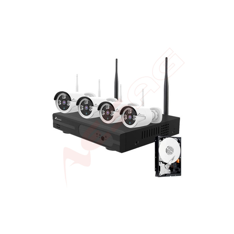 NIVIAN - Video surveillance complete set 8-channel, 4 cameras