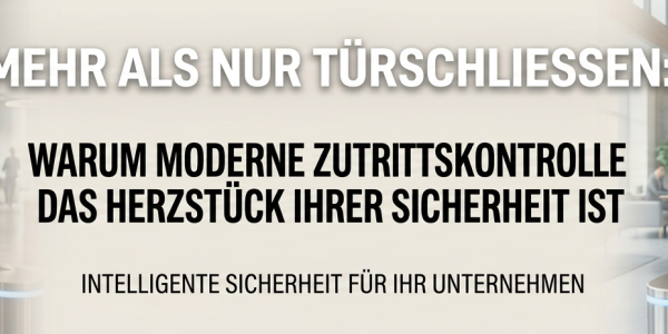 Mehr als nur Türschliessen: Warum moderne Zutrittskontrolle das Herzstück Ihrer Sicherheit ist