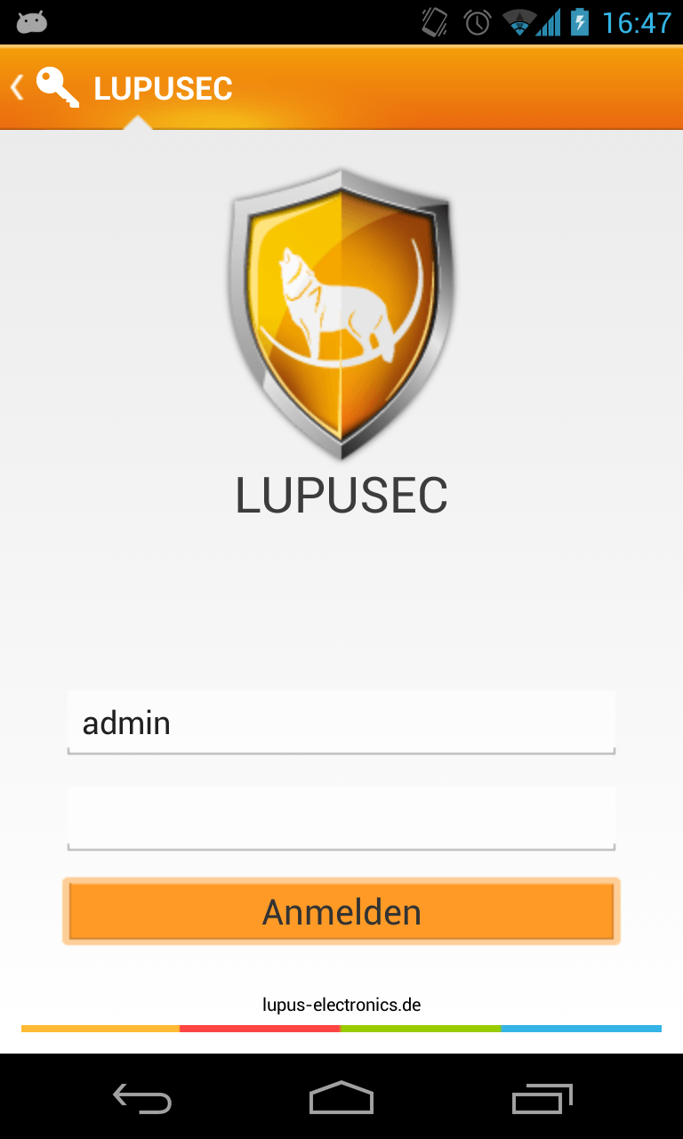 Lupusec XT2 - Android APP für Alarmanlage